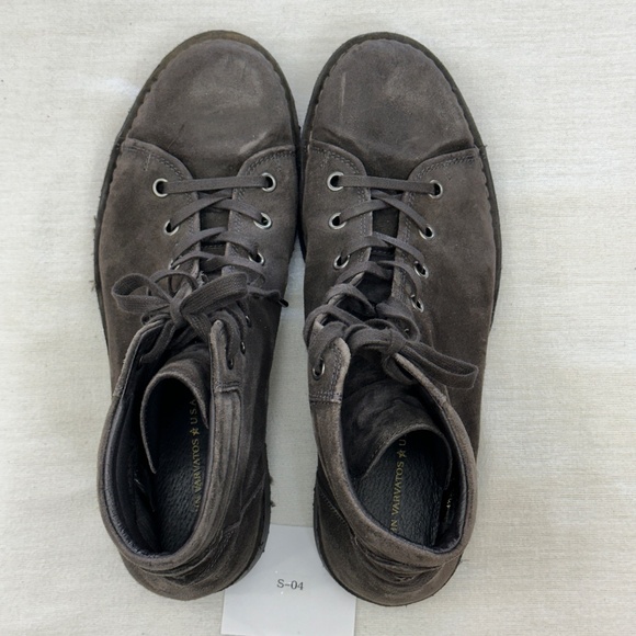 John Varvatos USA Grey Suede Portland Monkey Boots Men's 12 - Picture 4 of 8